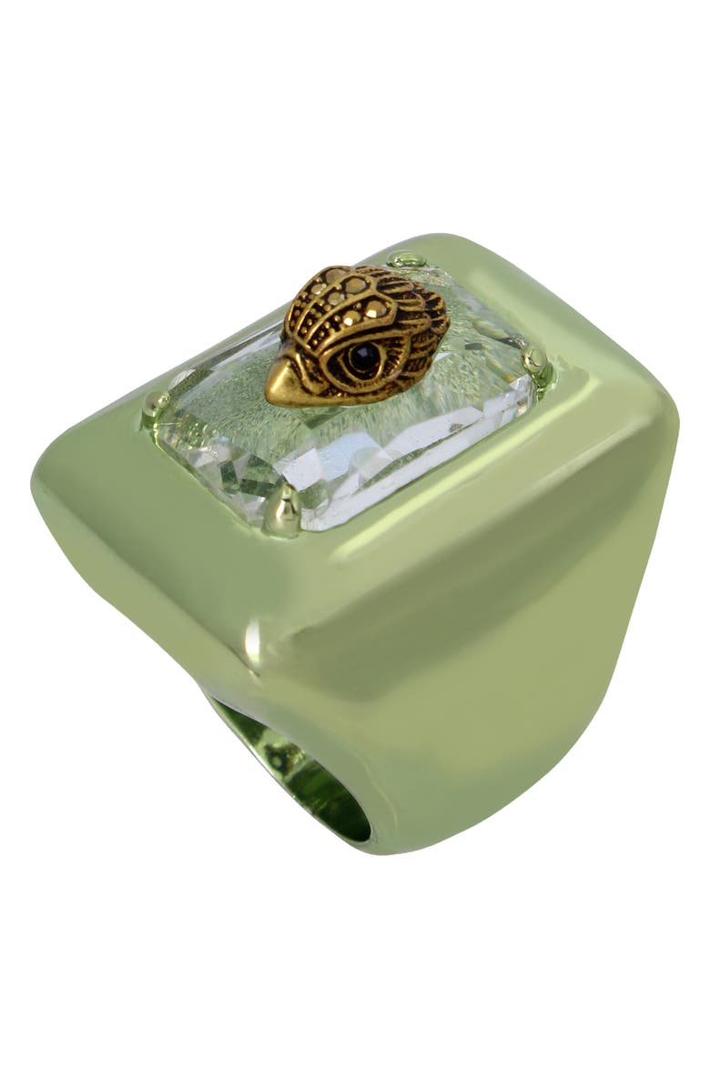 Kurt Geiger London Eagle Head Rectangle Cocktail Ring, Alternate, color, 