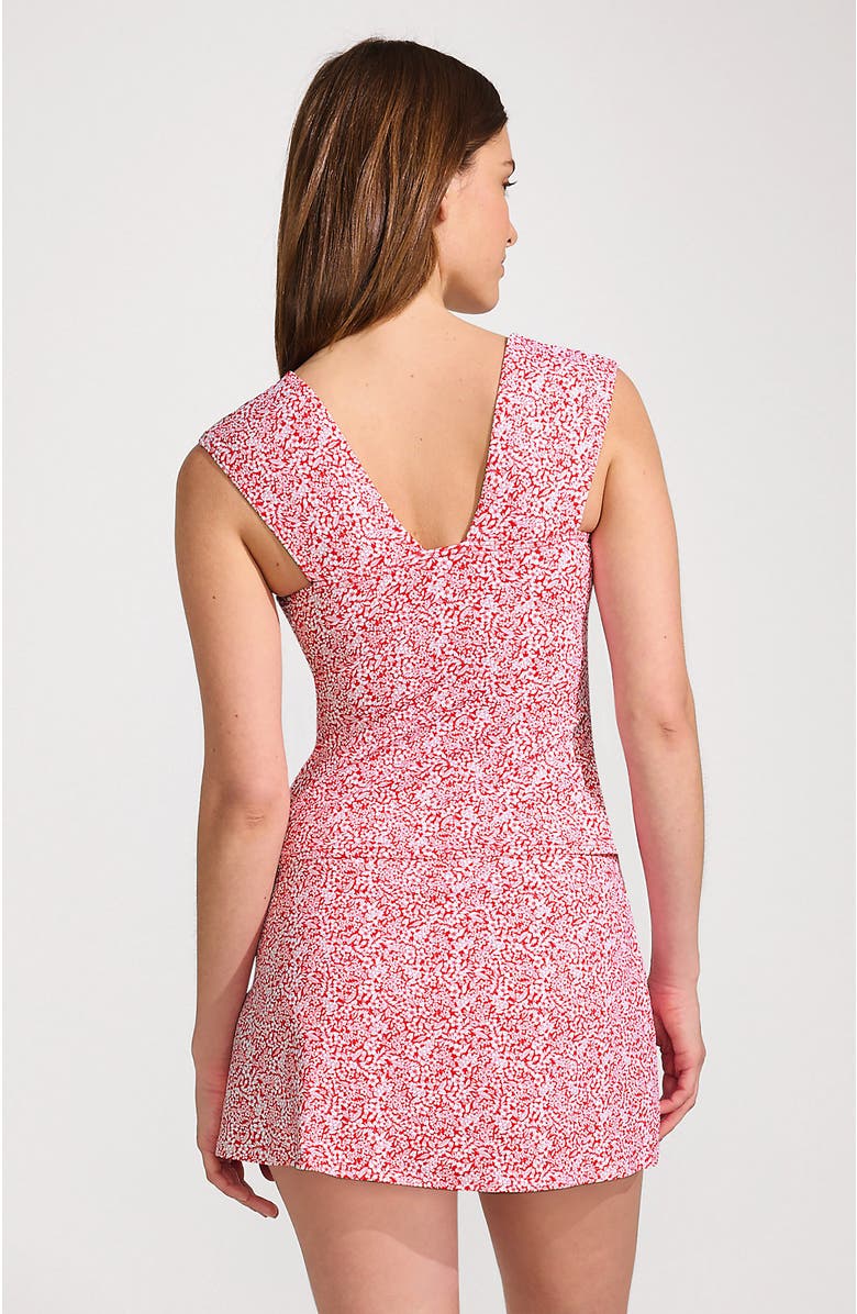 Lands' End D-Cup Square Neck Underwire Tankini Top, Alternate, color, 