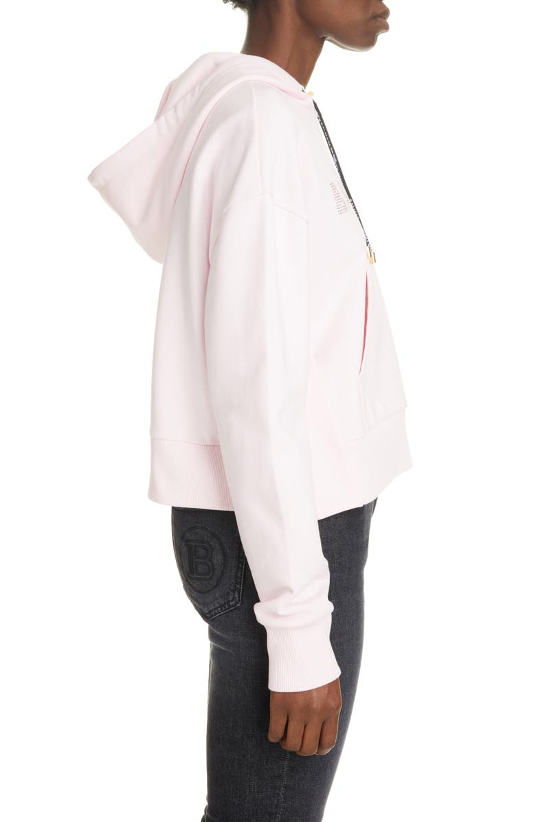 Balmain Logo Hoodie, Alternate, color,