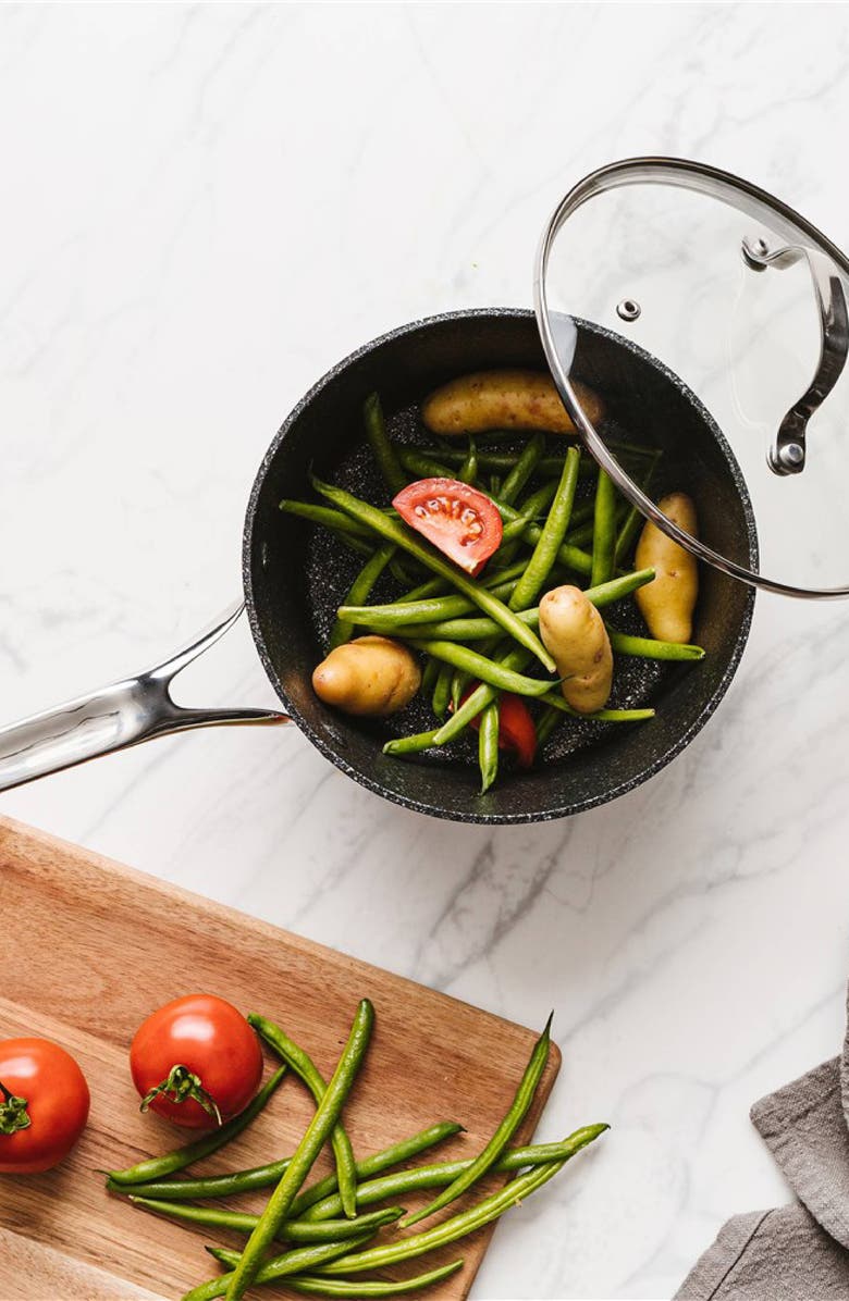 Cuisine::pro<sup>®</sup> IRONROC<sup>™</sup> 3.3 Qt Saucepan with Lid, Alternate, color, Black