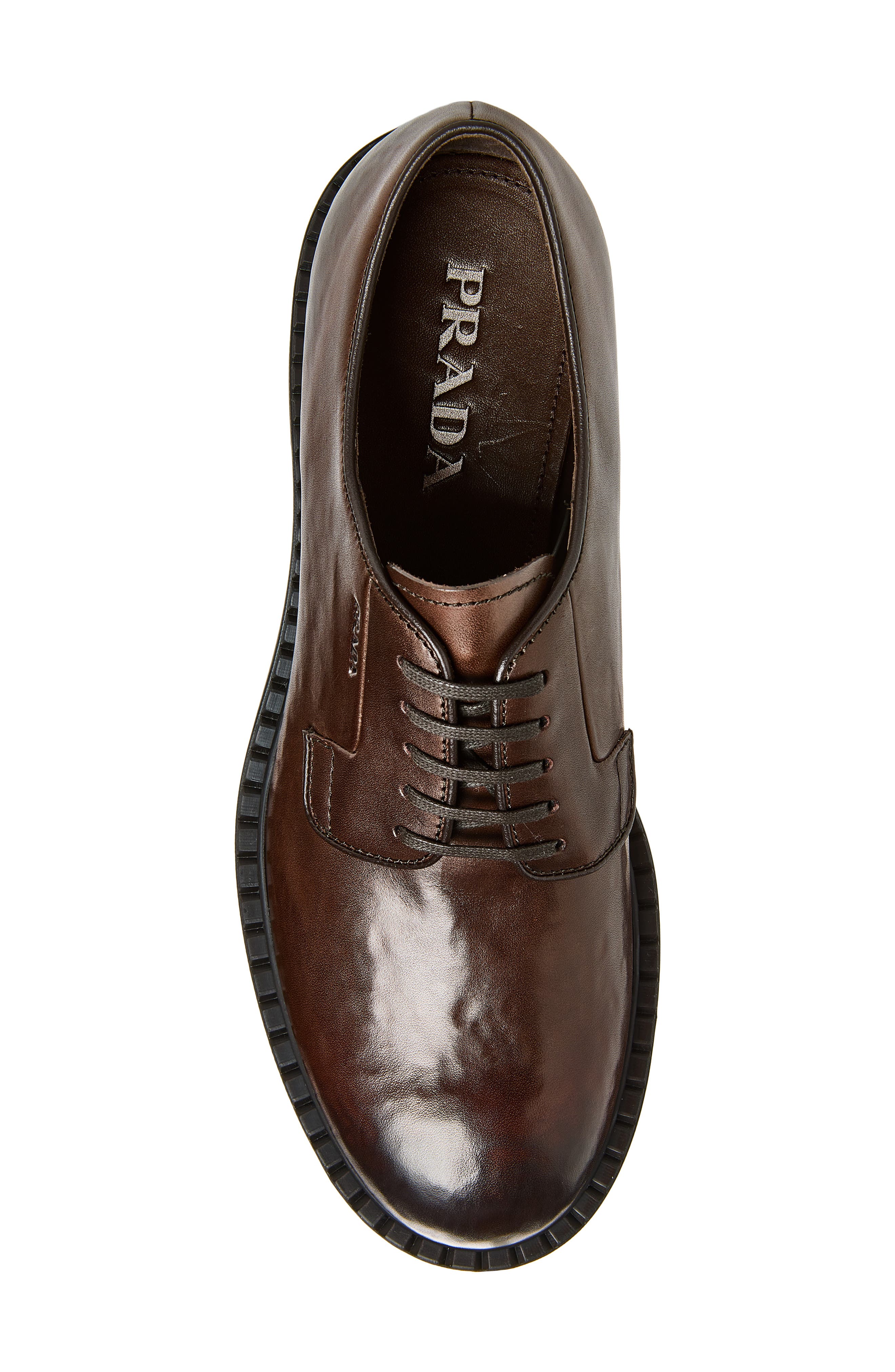 Chocolate Leather Derby, Alternate, color, TEAK