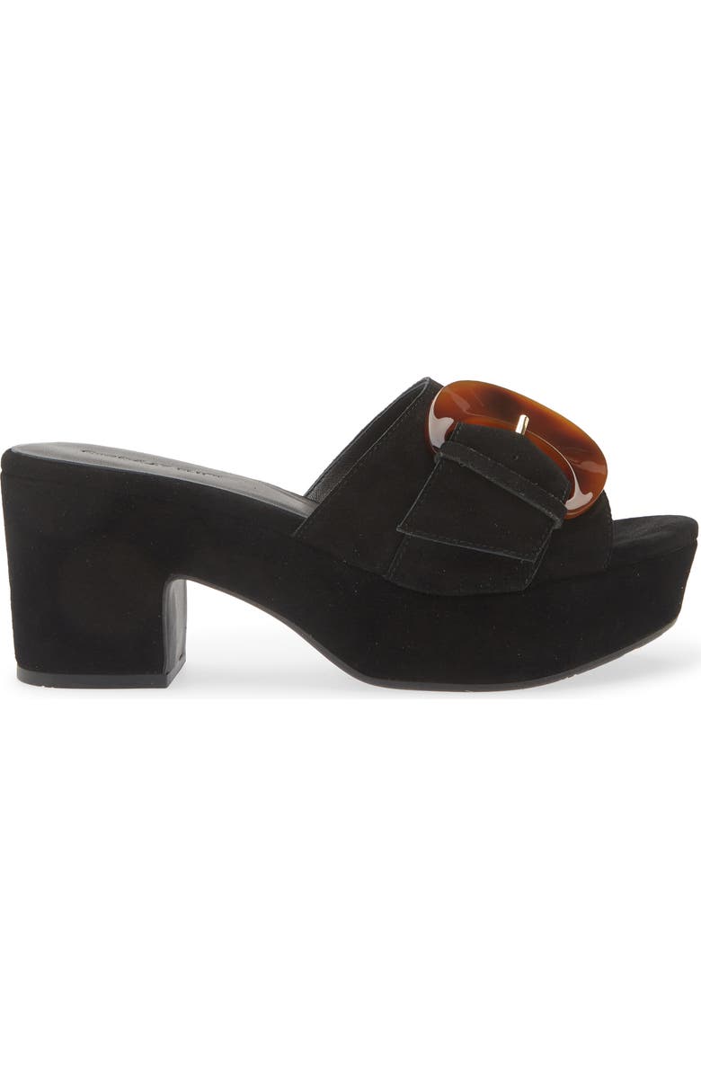 Chocolat Blu Garen Platform Slide Sandal, Alternate, color, Black Suede