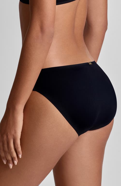 Ralph Lauren Lauren  Hipster Bikini Bottoms In Black