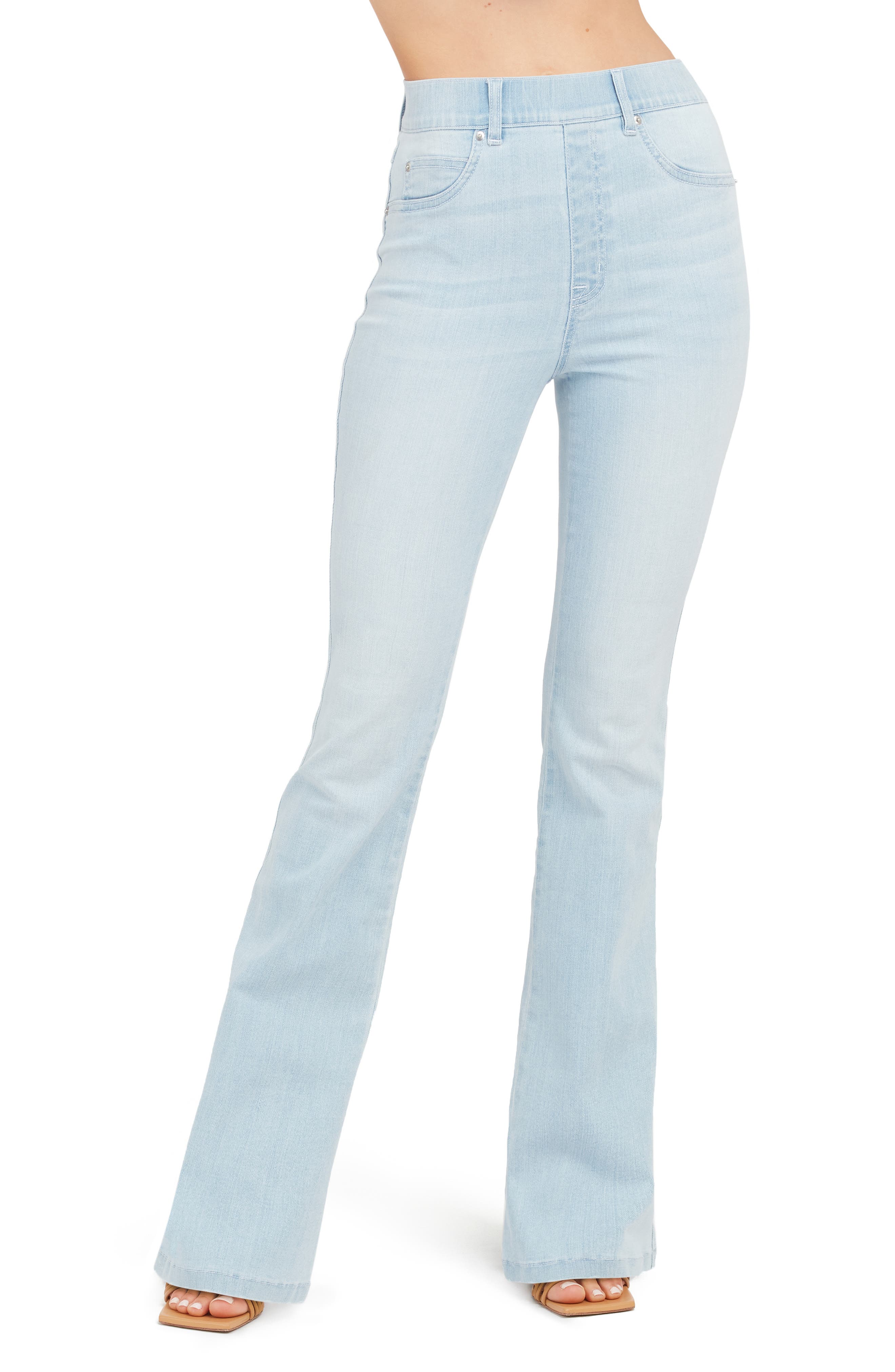 SPANX® Flare Leg Pull-On Jeans | Nordstromrack