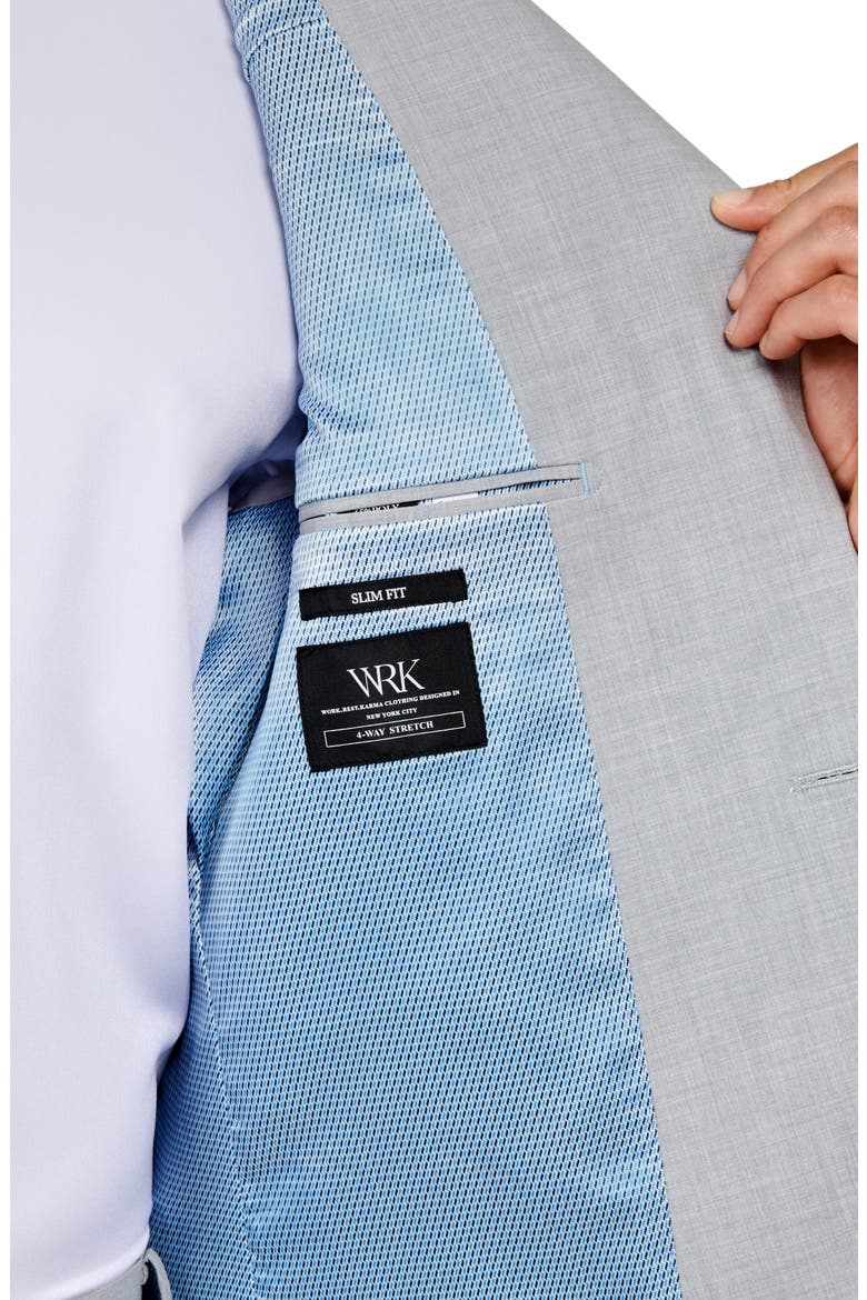 Men's Slim Fit Performance Suit, Alternate, color, LIGHT GREY