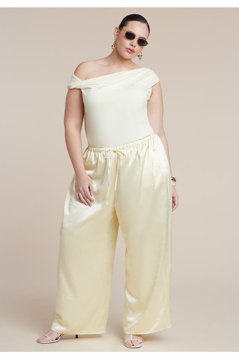 Asym Twist Sleeve Top, Alternate, color, SUNLIGHT