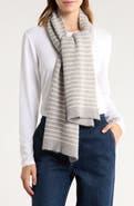 Tasha Ribbed Knit Stripe Scarf