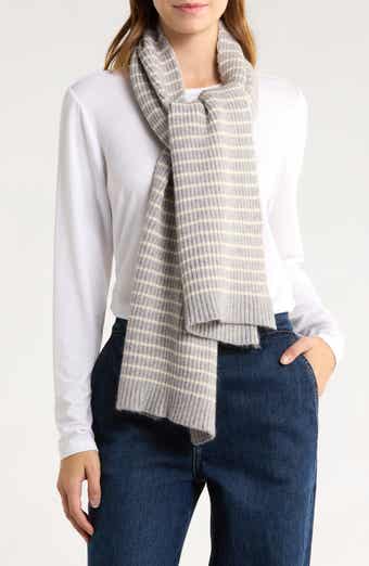 Tasha Ribbed Knit Stripe Scarf