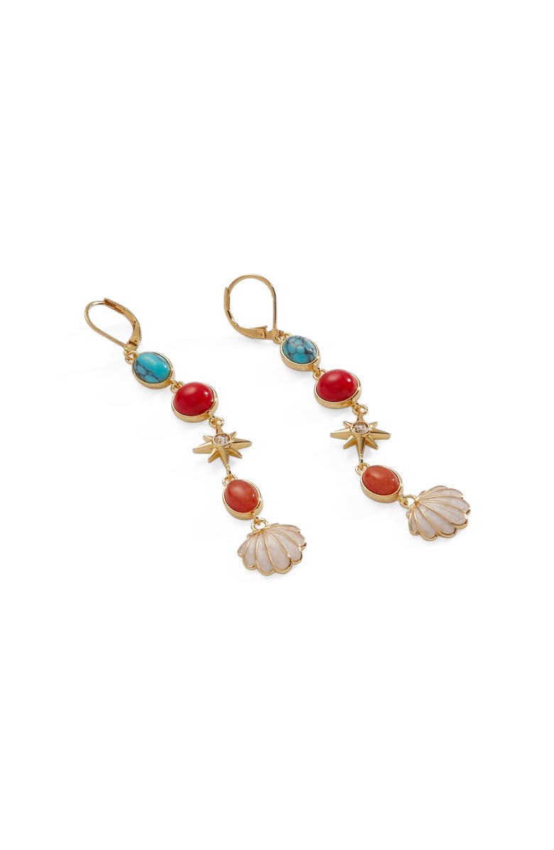 Alex and Ani Moonlight Beach Linear Earring, Alternate, color, Multi