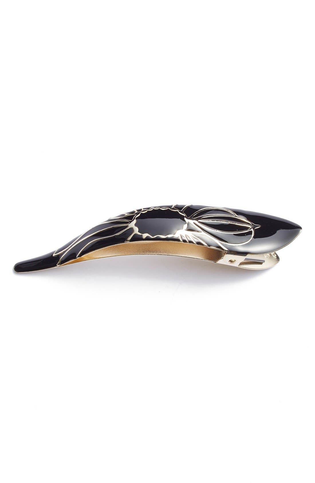 Ficcare Maximas Lotus Hair Clip in Black 