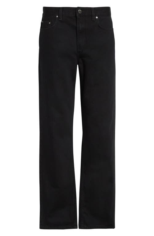 Totême Toteme Low Rise Organic Cotton Straight Leg Jeans In Black