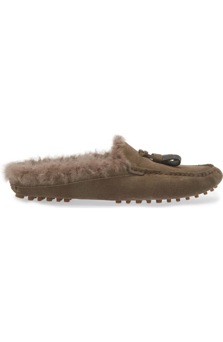 Brunello Cucinelli Genuine Shearling Slipper, Alternate, color,