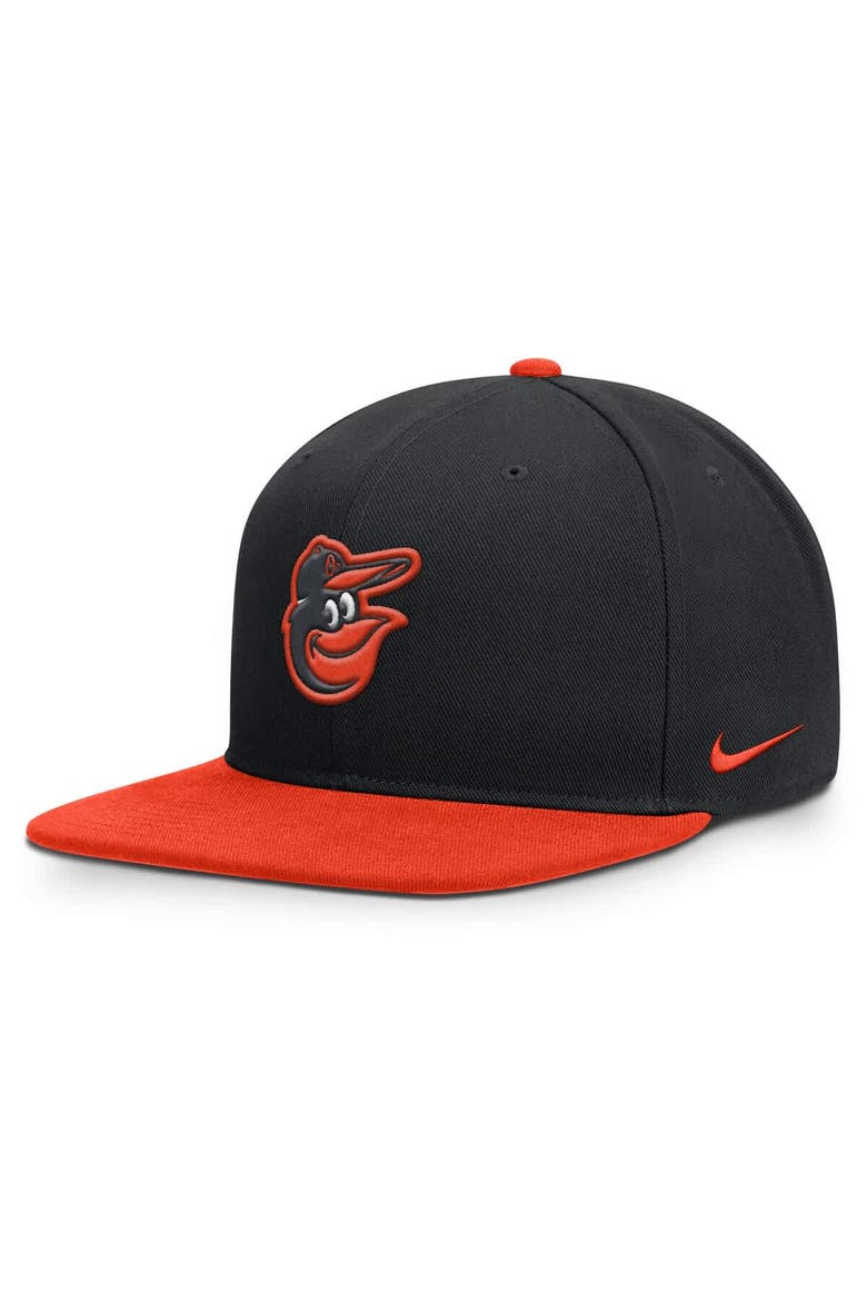 Men's Nike  Black/Orange Baltimore Orioles Primetime Pro Dri-FIT Snapback Hat, Main, color, Black