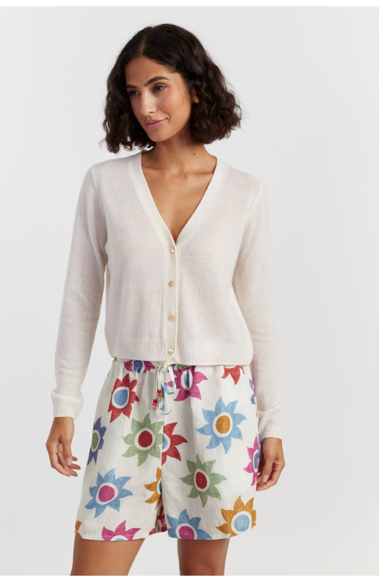 Chinti & Parker Air Pure Cashmere Cardigan, Main, color, Cream