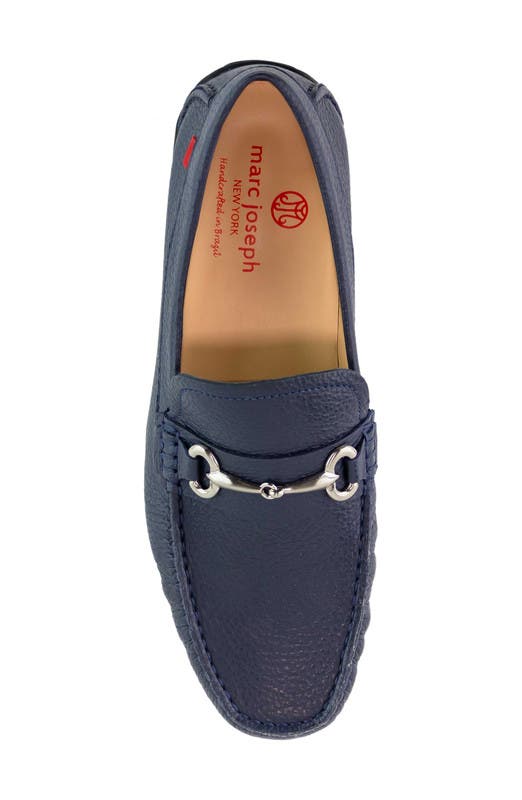 Wall Street Leather Buckle Loafer, Alternate, color, Fast Blue Grainy
