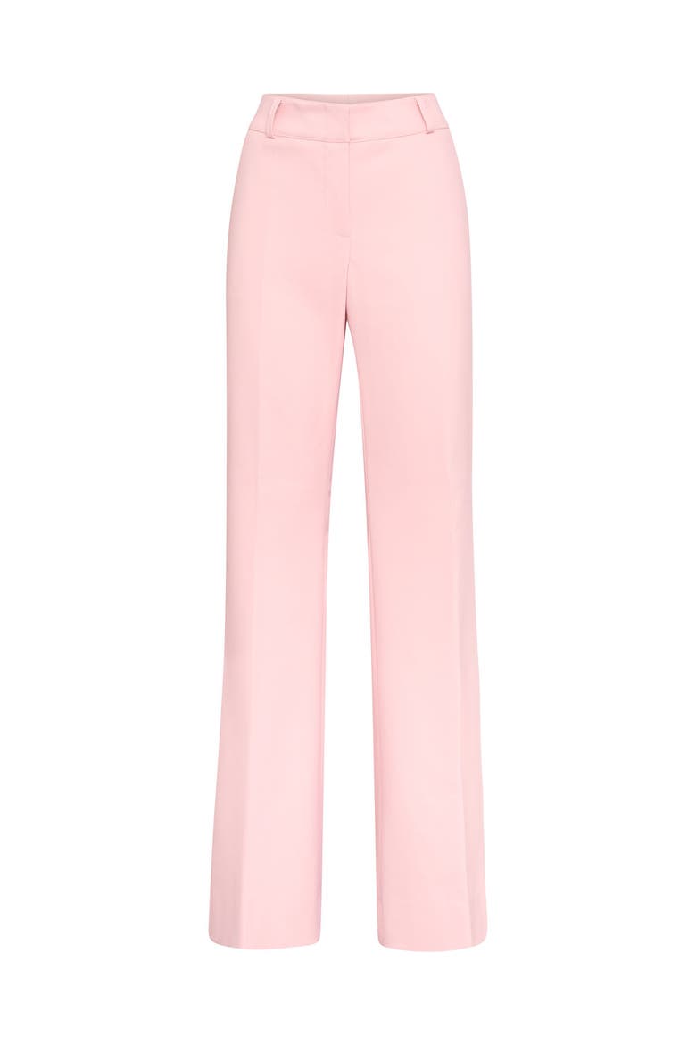 Cotton Stretch Trousers With Bootcut, Alternate, color, Powder Rose