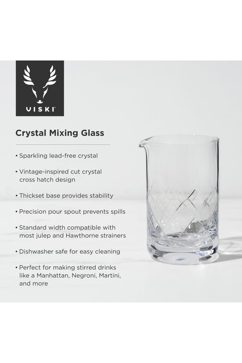 Professional Crystal Mixing Glass, Alternate, color, Clear
