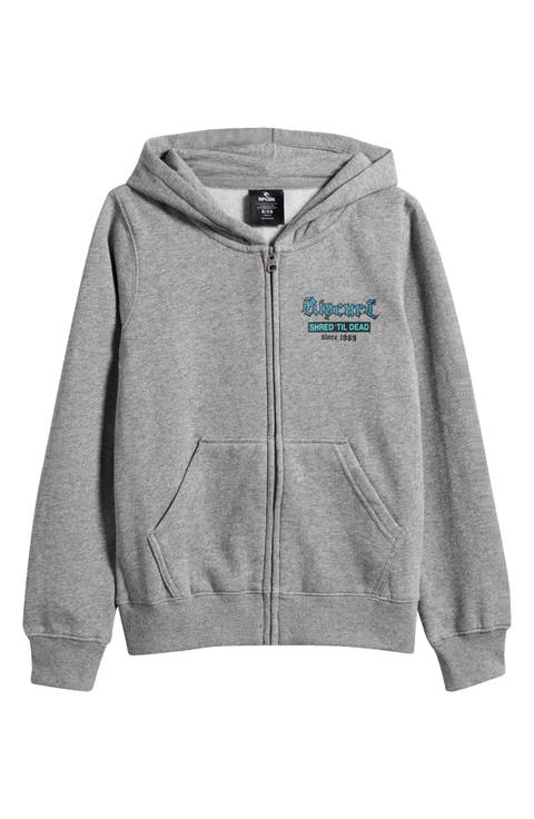 Kids' Shred Until Dead Graphic Zip-Up Hoodie (Big Kid)