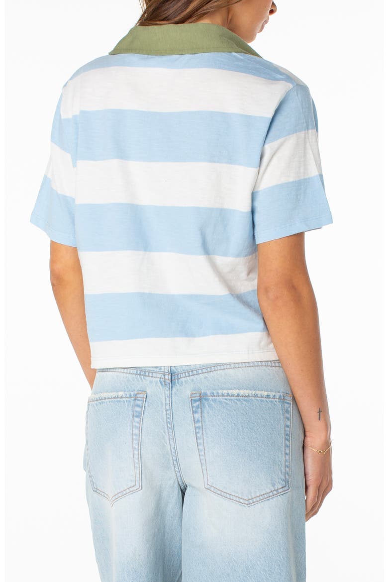 Brookview Striped Polo, Alternate, color, CERULEAN