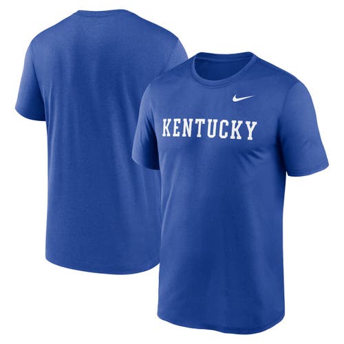Nike Royal Kentucky Wildcats Primetime Legend Wordmark T-shirt