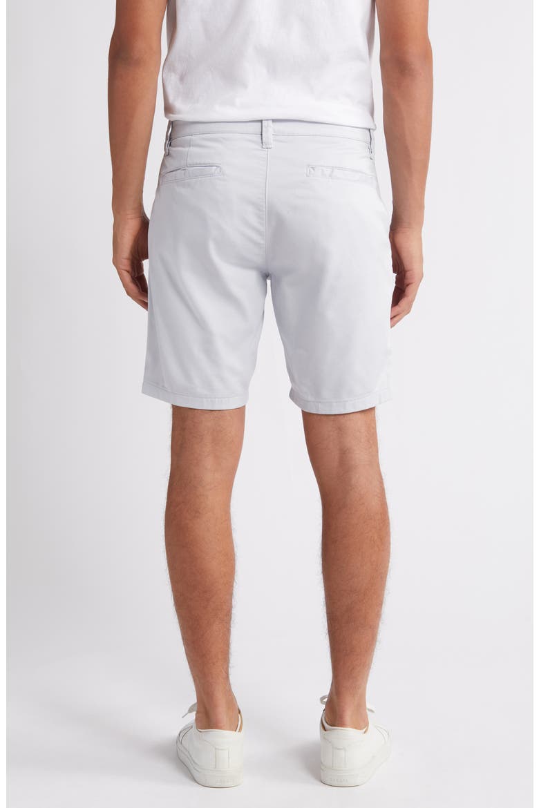 Arizona CoolMax® Slim Fit Flat Front Chino Shorts, Alternate, color, GRAY DAWN COOLMAX