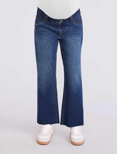 Under the Belly Wide Leg Crop Jeans