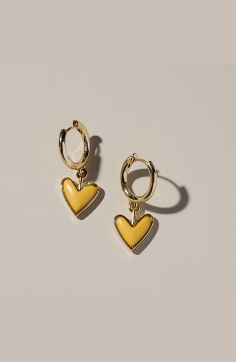 Sweetheart Huggie Earrings
