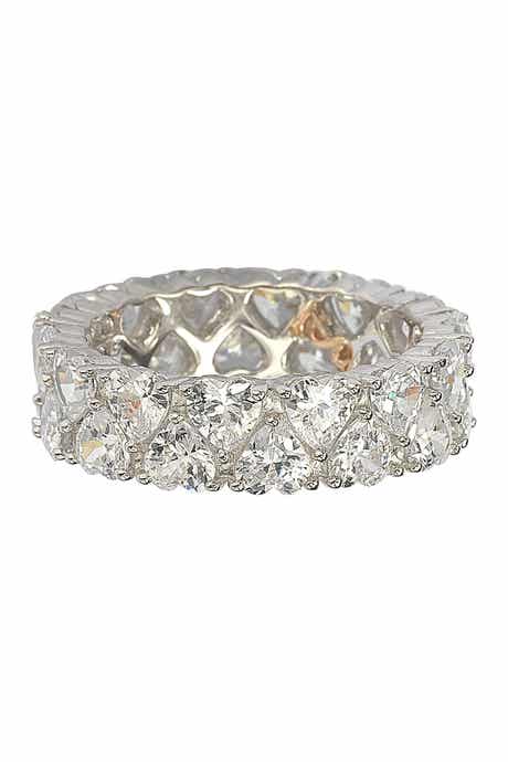 SUZY LEVIAN Heart CZ Band Ring
