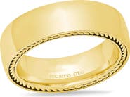 STEELTIME 18K Gold Plated Stainless Steel Ring
