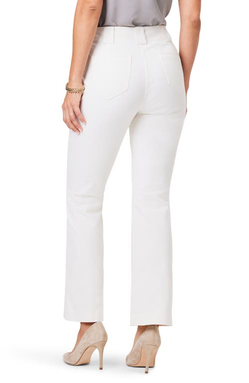 Nic + Zoe Womens Pull On Mid-rise Straight Leg Pants In Classic Cream
