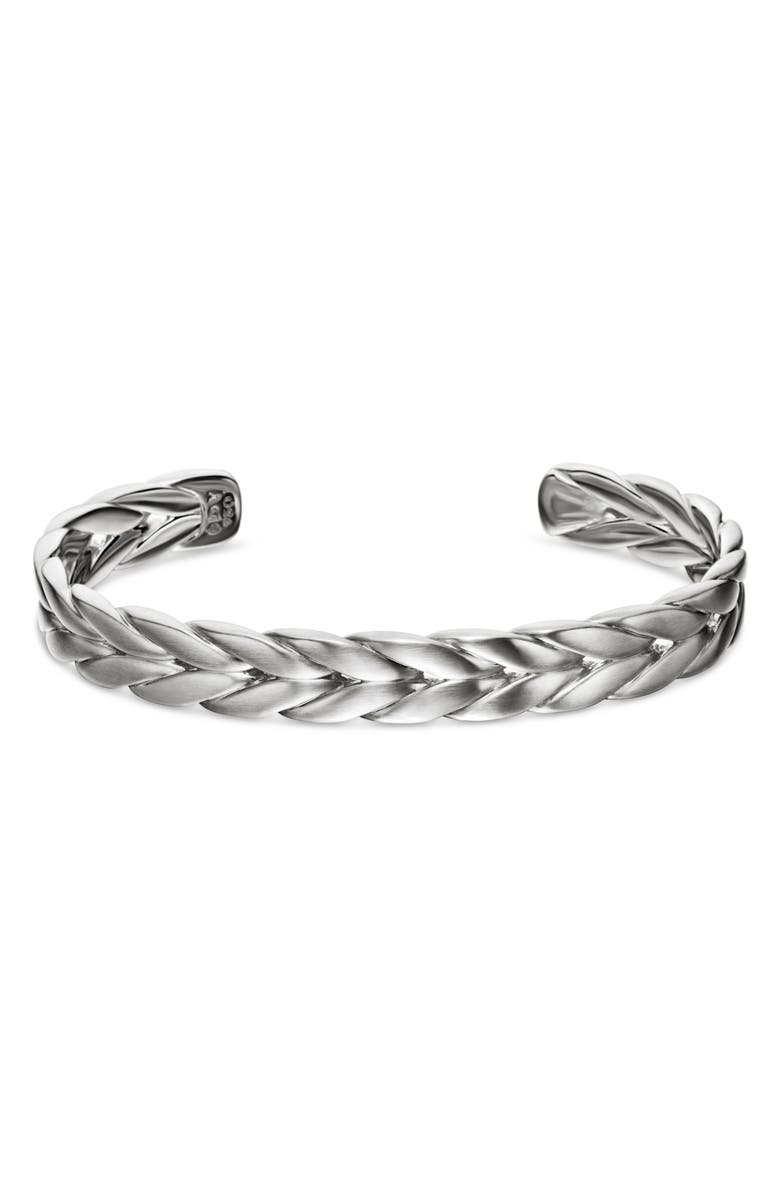 David Yurman Chevron Cuff Bracelet in Sterling Silver, 9mm, Alternate, color,