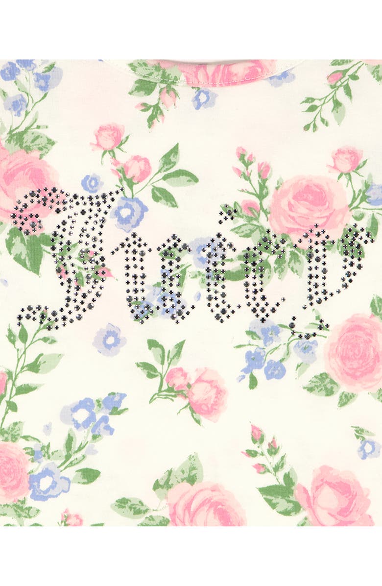 Juicy Couture Floral Ruffle Bodysuit & Tutu Skort Set, Alternate, color, Pink Multi