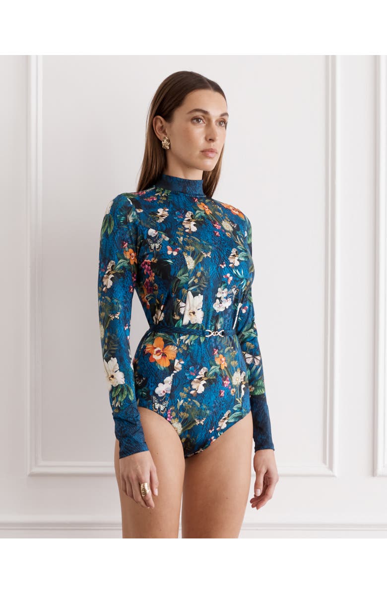 Aqua Blu Leah One Piece, Alternate, color, Fritillaire