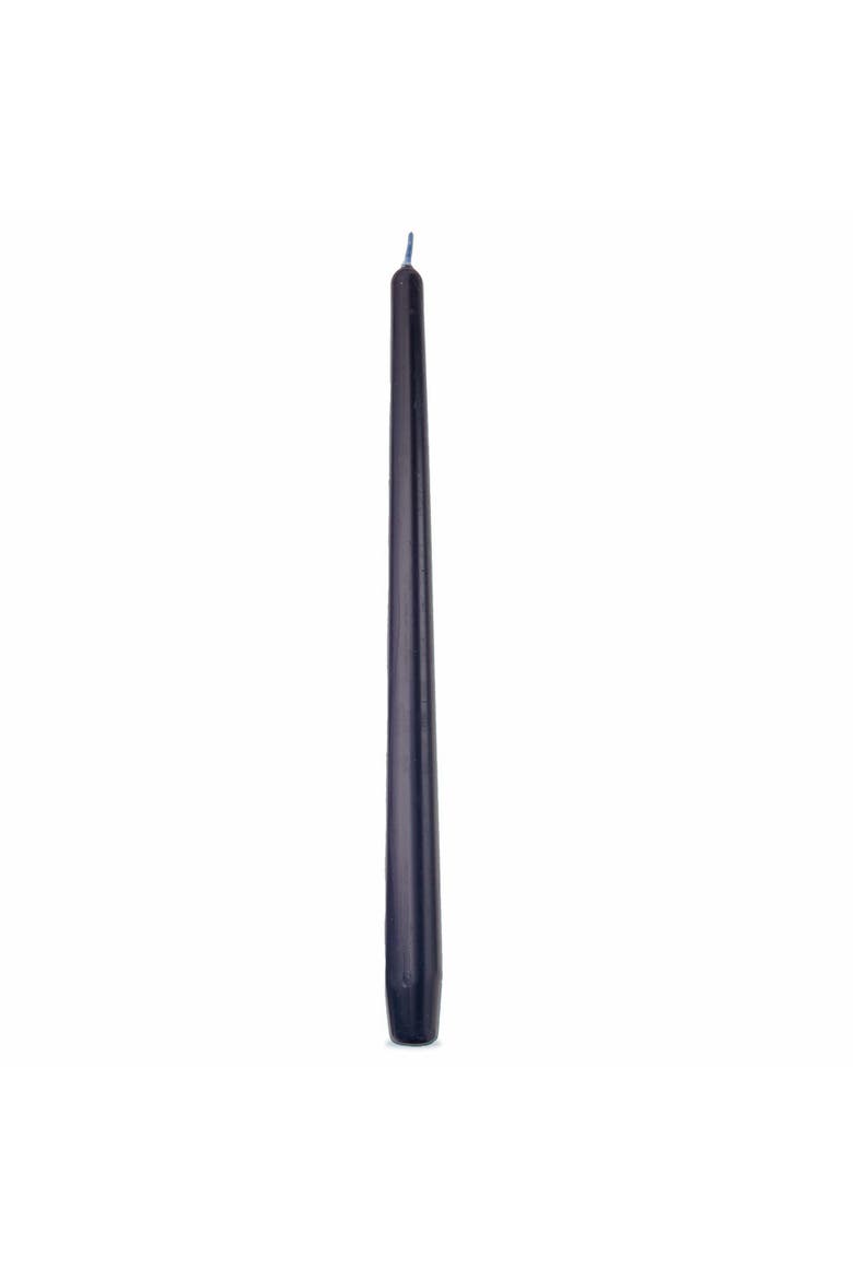 Navy Taper Candles Set of 4 Unscented Smokeless Paraffin, Alternate, color, Blue