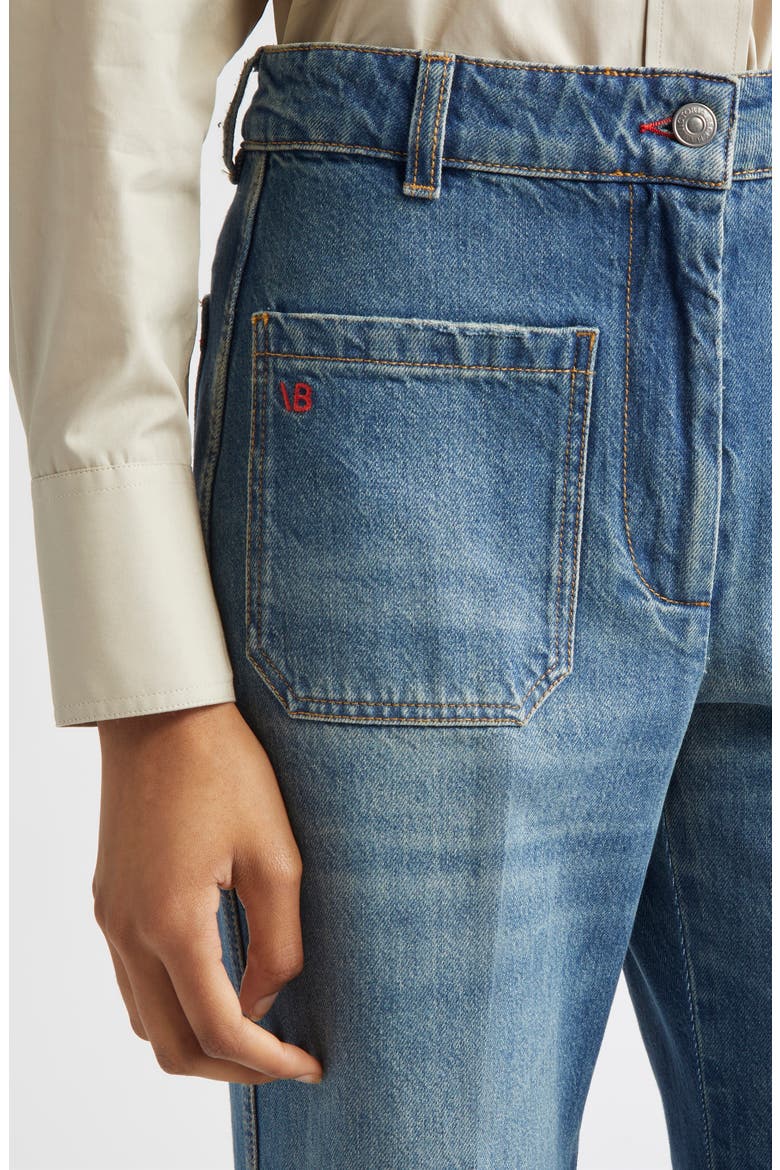 Alina Flare Jeans, Alternate, color, WASHED BLUE