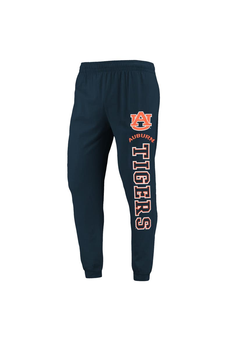 Men's Concepts Sport Navy/Heather Charcoal Auburn Tigers Meter Long Sleeve Hoodie T-Shirt & Jogger Pajama Set, Alternate, color, Navy