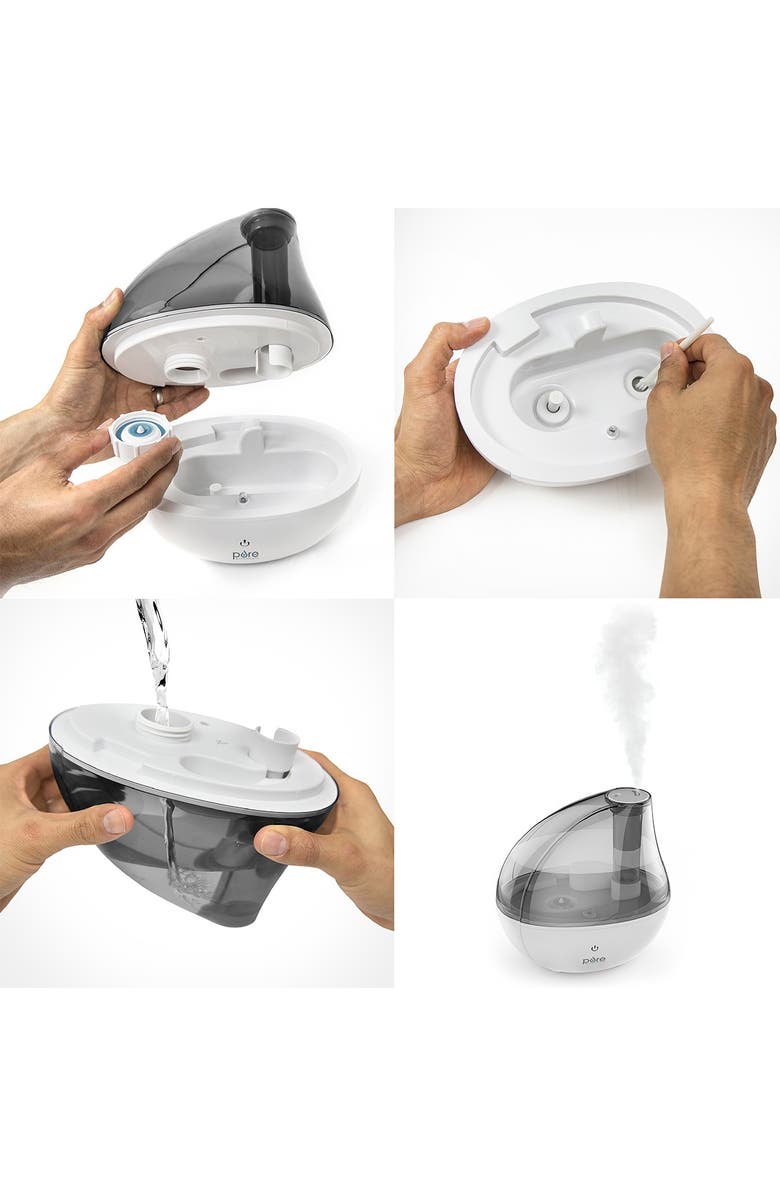 PURE ENRICHMENT MistAire Silver Ultrasonic Cool Mist Humidifier, Alternate, color, 