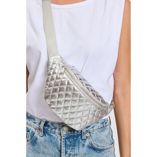 Moda Luxe Ariana Belt Bag In Silver