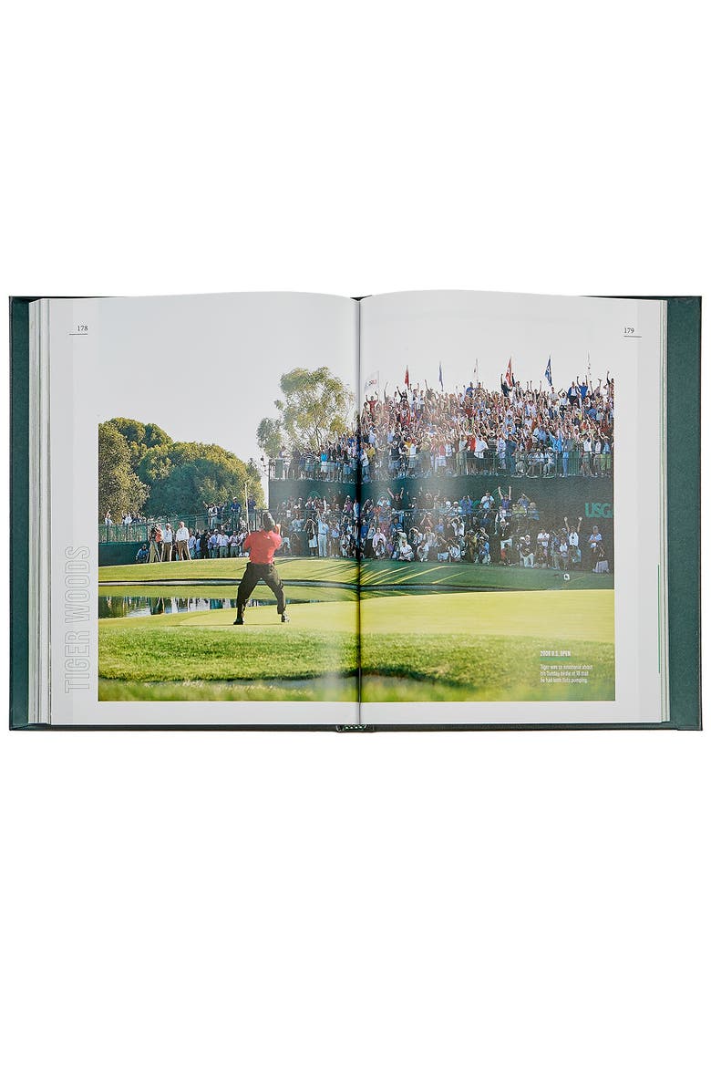 Graphic Image Tiger Woods Celebrating 25 Years on the PGA Tour Leather Edition, Alternate, color, Green