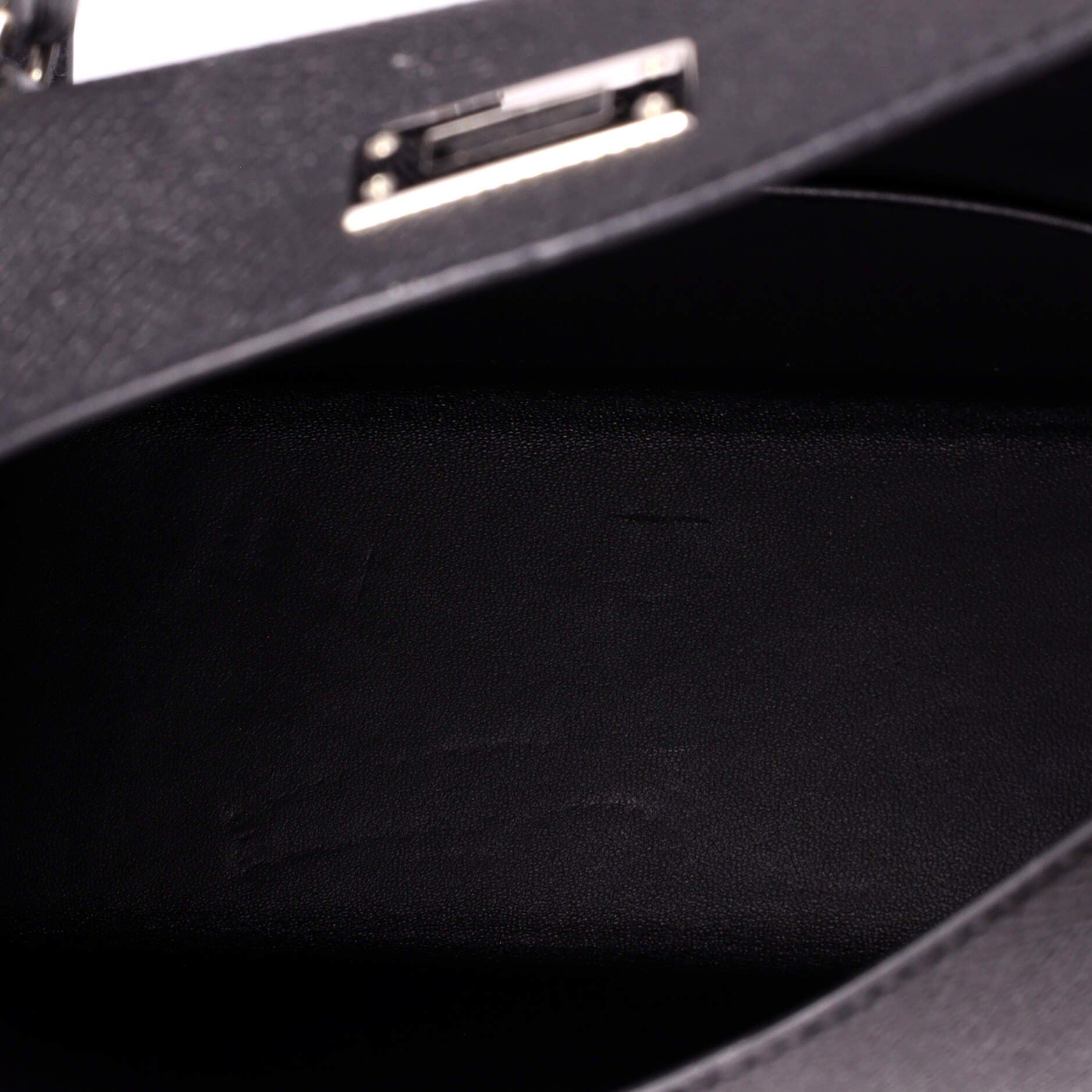 Kelly Mini II Bag Black Epsom with Palladium Hardware 20, Alternate, color, Black