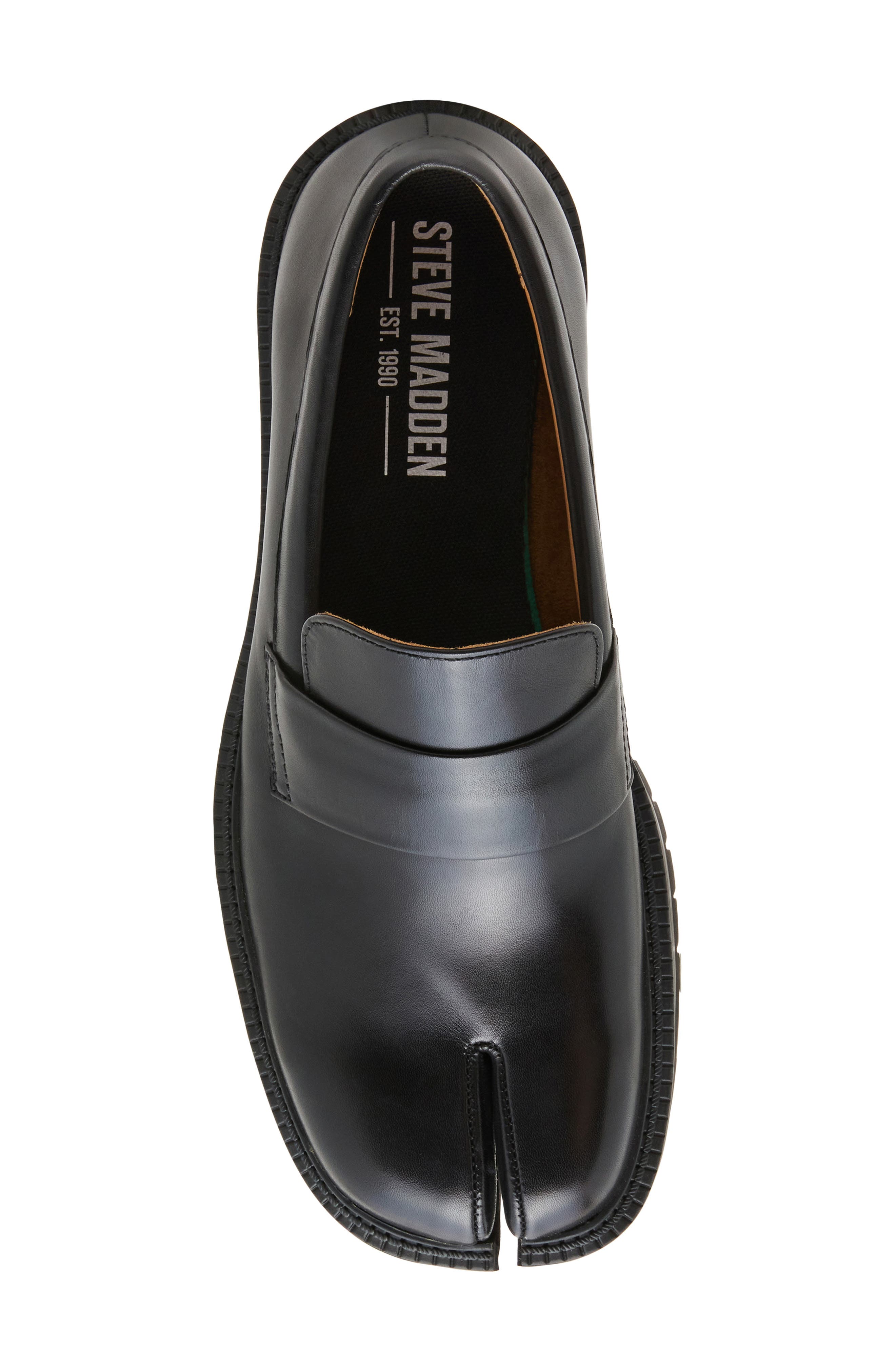 Snipe Leather Penny Loafer, Alternate, color, BLACK LEAT