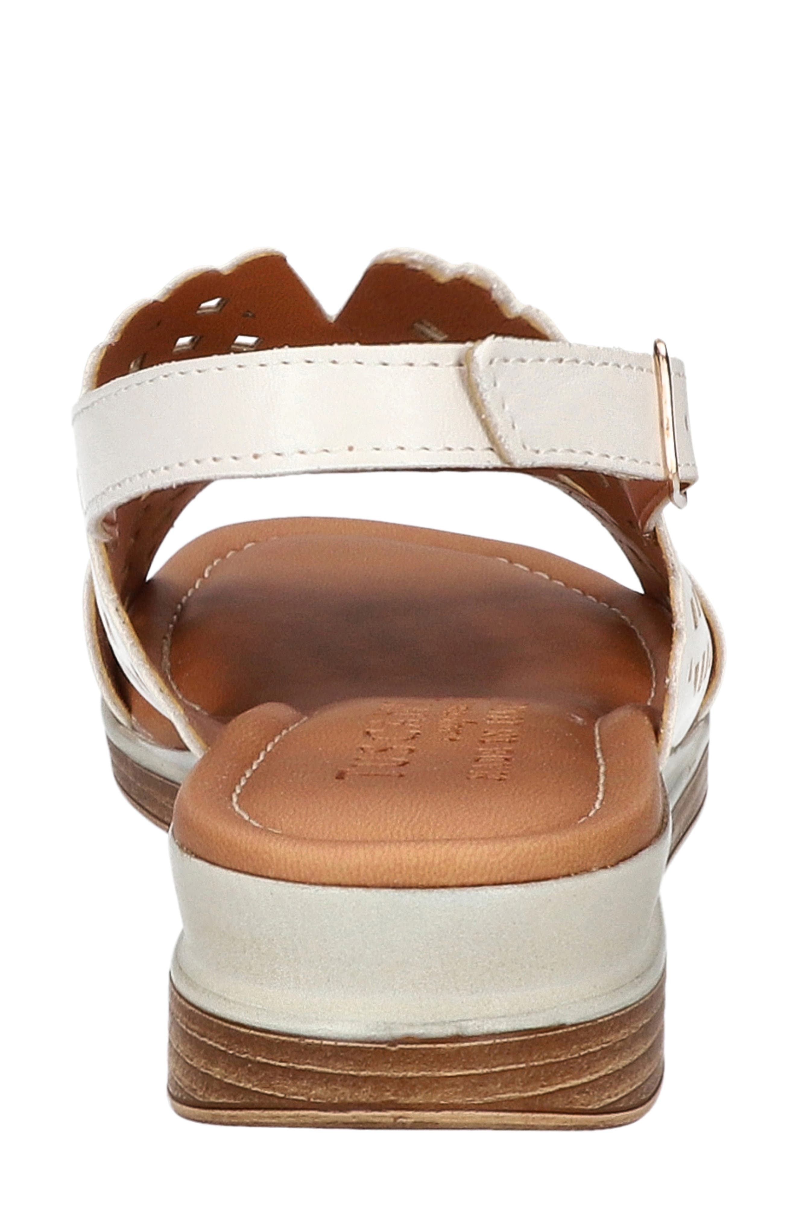 Martella Slingback Wedge Sandal, Alternate, color, WHITE