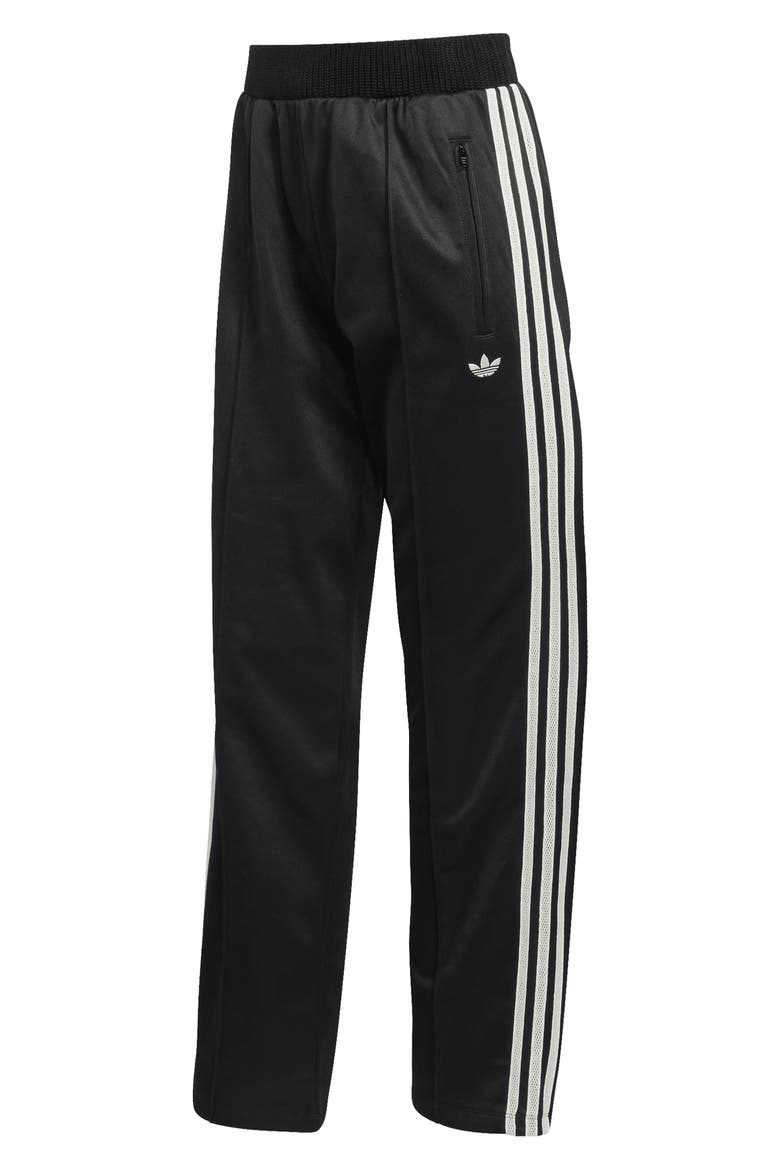 Knit Waistband Track Pants, Alternate, color, BLACK