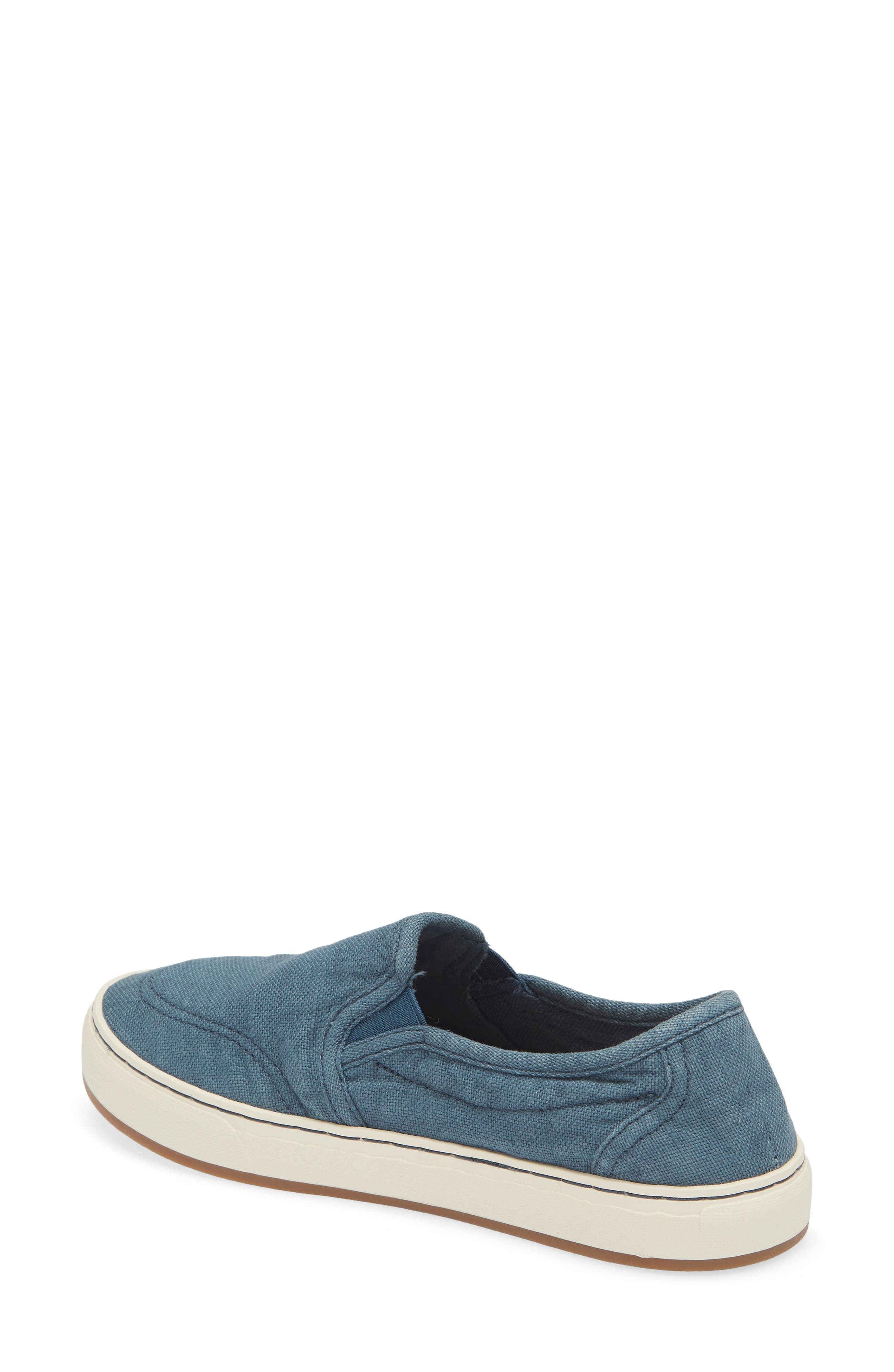Sanuk Avery Hemp Slip-On Sneaker, Alternate, color, Blue