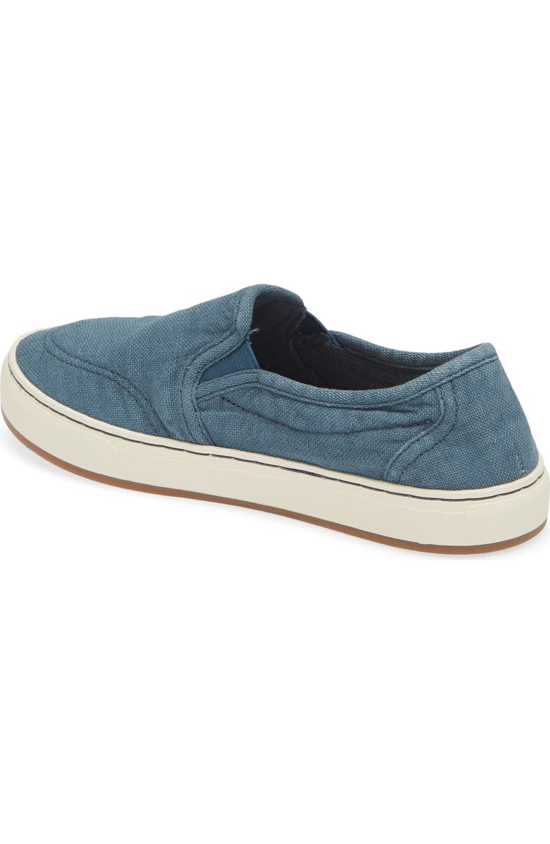 Sanuk Avery Hemp Slip-On Sneaker, Alternate, color, Blue