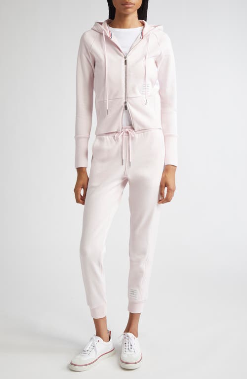 Thom Browne Cotton Hoodie With Drawstring Hood And Pockets In Pink