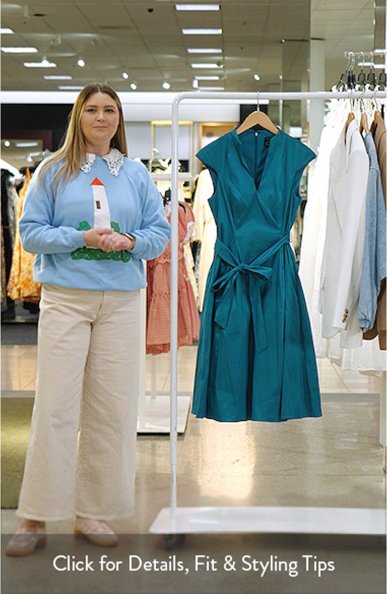 Stretch Taffeta Cocktail Dress, sales video thumbnail