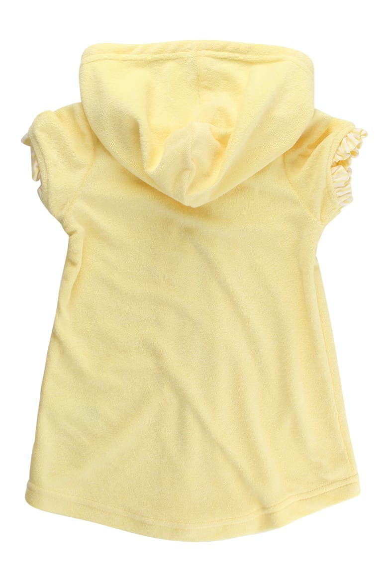 Kids' Banana Hooded Terry Cover-Up Dress, Alternate, color, YELLOW