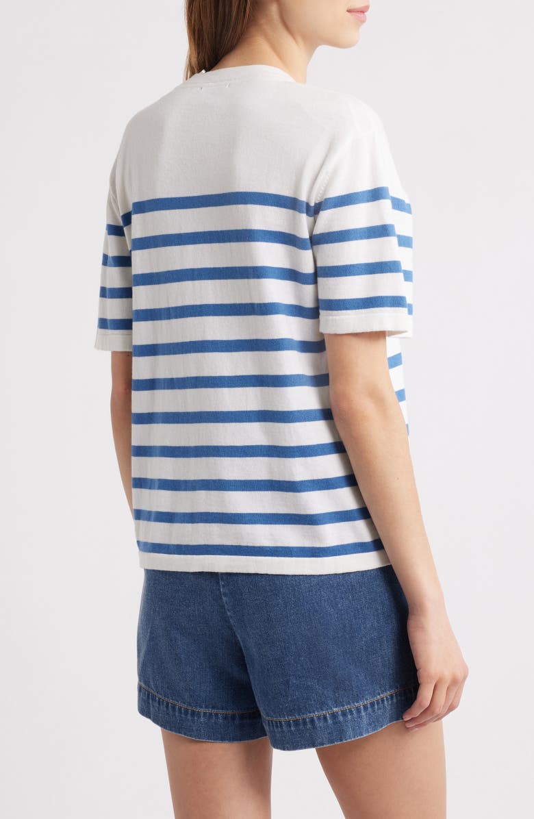 Rails Stripe Cotton & Cashmere T-Shirt, Alternate, color, Sailor Stripe