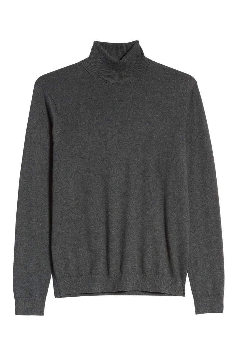 x Alex Costa Turtleneck Sweater, Alternate, color, GREY DARK CHARCOAL HEATHER